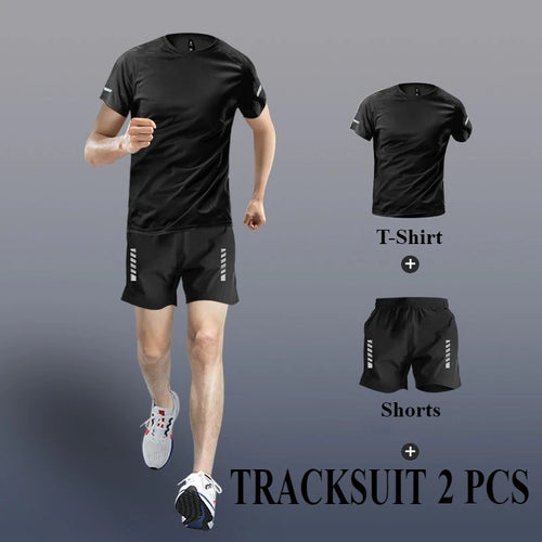 Fashion 2-4 Pieces Exercise Sets Men'S Running Sports Clothing Fitness Jogging Compression Suit Training Suit Sports Clothing
